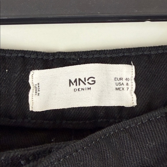 Mango Black Denim Jeans NWT Size 8 - Picture 3 of 8